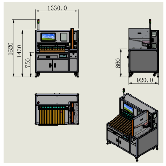 Máquina clasificadora de baterías