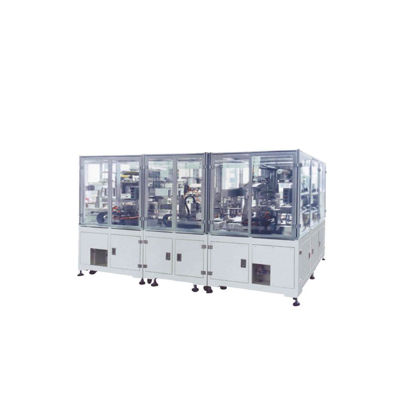 Apiladora automática de doble estación para la fabricación de celdas prismáticas