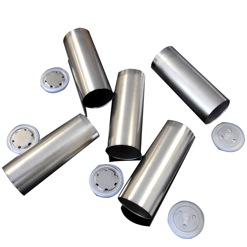 Cajas de batería cilíndricas de acero inoxidable 316 18650, 26650, 32650 y 21700 con tapa antiexplosiva y junta tórica de aislamiento