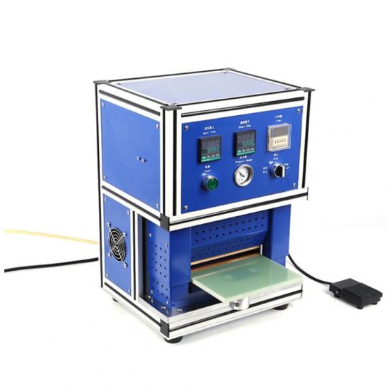 Máquina selladora por calor del lado superior para la preparación de celdas de bolsa