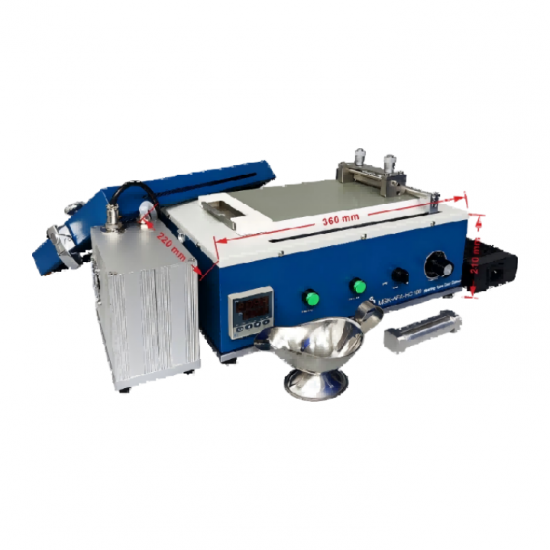 Máquina de recubrimiento plano con calentamiento a 120 °C y bomba de vacío