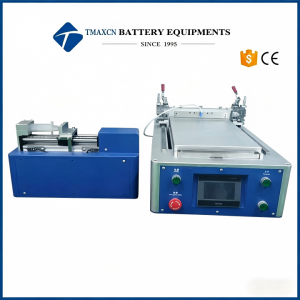 Máquina de recubrimiento por ranura para laboratorio para el recubrimiento de electrodos de baterías de litio.